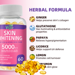 Glutathione Capsules - Vigo GMP Private Label 5000mcg Skin Whitening Tool