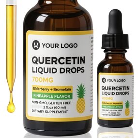 Quercetin Liquid Drops - Phytosome Sophora Japonica Zinc Elderberry Health