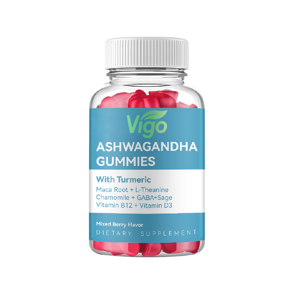 Ashwagandha Gummies - Vigo L-Theanine Organic Ksm-66 Sleep Supplement