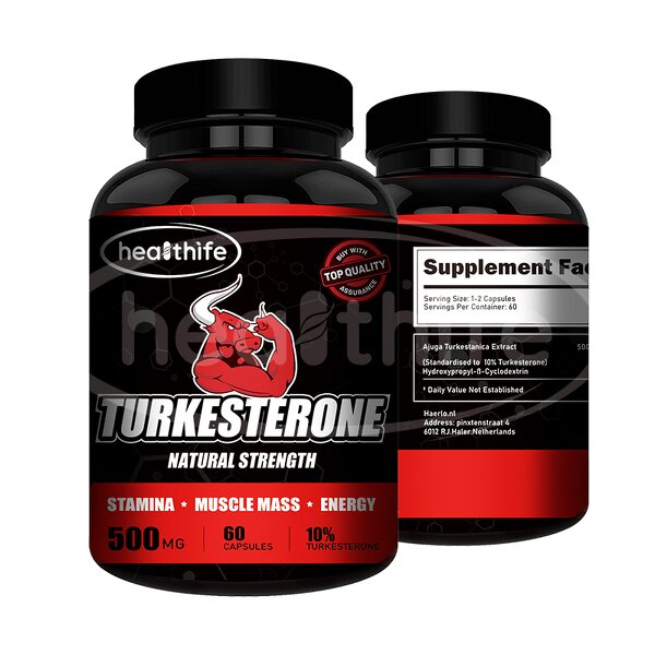 Turkesterone Capsules Manufacturer - 500mg/60caps Ajuga Turkestanica Extract