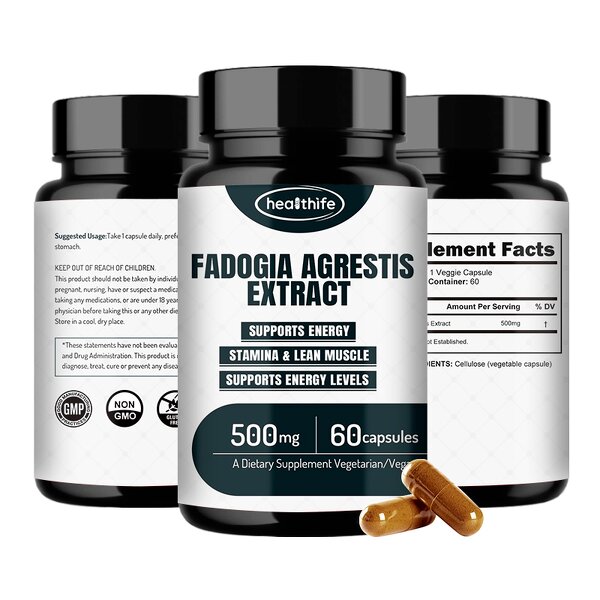 Fadogia Agrestis Capsules Manufacturer - 500mg/60caps Extract Supplement
