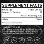 Shilajit Tablets Manufacturer - Private Label 200mg/60tablets Pure Resin