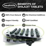 Shilajit Tablets Manufacturer - Private Label 200mg/60tablets Pure Resin