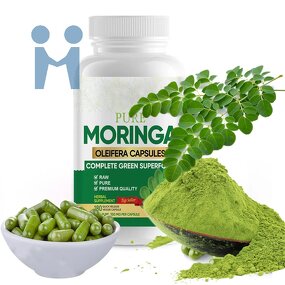 Moringa Leaf Capsules - Bulk Health Benefits Moringa Extract Supplement