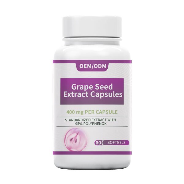 Grape Seed Extract Capsules Manufacturer - Anti-Free Radicals Herbal Supplement & OEM