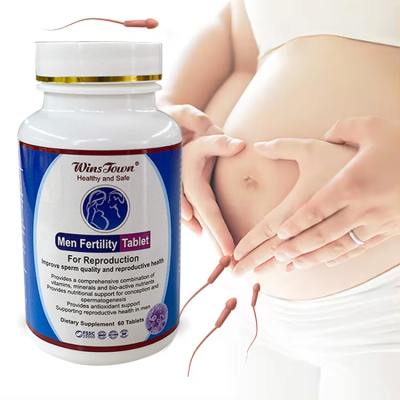 Men Fertility Tablets Factory - Natural Organic Herbal MACA Ginseng Pills Male Sperm Count