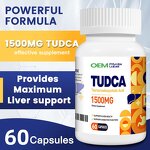 TUDCA Capsules - OEM Private Label Liver Cleanse Detox 500mg Tauroursodeoxycholic