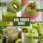 Kiwi Fruit Powder - USA EU Organic Freeze Dried Natural Flavor Superfood