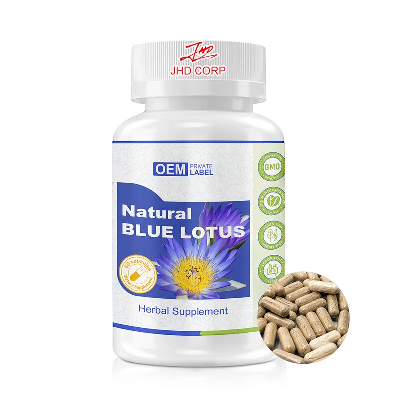 Blue Lotus Extract Capsules - OEM Private Label Healthcare 500mg Supplements