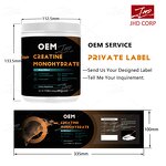 Creatine Monohydrate Powder - OEM Private Label Pre Workout 200Mesh Gym Raw Material