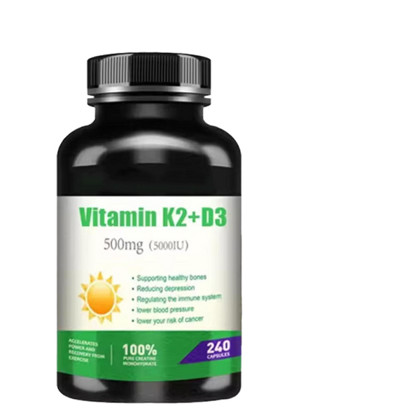 Vitamin D3 K2 Softgels Manufacturer - Vegetarian Vegan Supplement Hot Selling