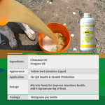 Cinnamon Oregano Oil Extract - Aquatic Fish Crab Shrimp Growth Weight Gain Enteritis