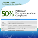 Aquaculture Disinfectant Tablet - Potassium Peroxymonosulfate Fish Shrimp Pond Clean