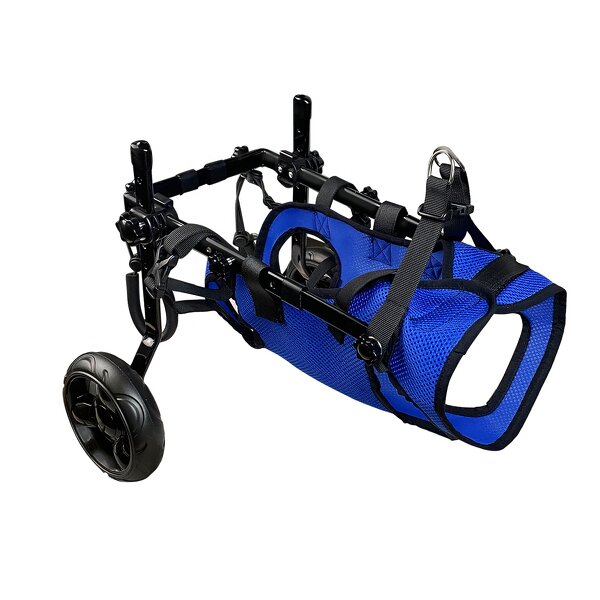 Dog Cart Wheelchair - Adjustable Stainless Steel 2-Wheel Handicapped Support