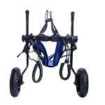 Dog Cart Wheelchair - Adjustable Stainless Steel 2-Wheel Handicapped Support