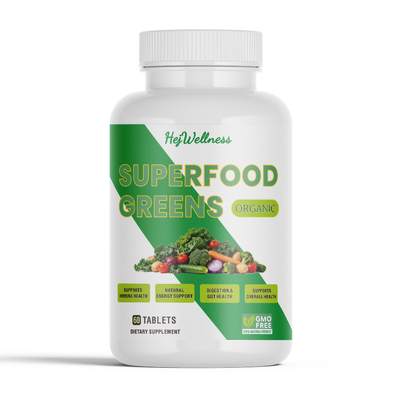 Organic Greens Tablets - OEM Fruit Veggie Digestion Immunity Supplement