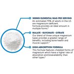 Triple Magnesium Capsules - Amazon Glycinate Malate Citrate High Absorption Supplement