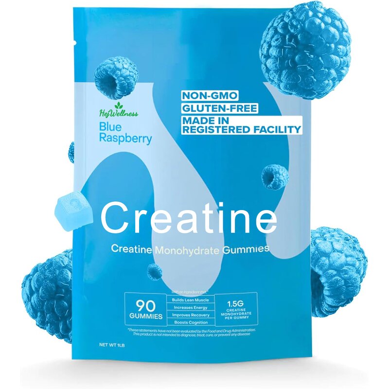 Blueberry Creatine Gummies - OEM 90 Count Pre Workout Energy Management Supplement