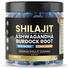 Shilajit Sea Moss Gummies - Organic 105+ Trace Minerals Immune Support Adult Supplement