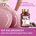 Butt Enhancement Pills - Vanwin Black Maca Hips Enlargement BBL Curves