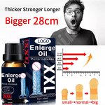 Men's Massage Oil - Natural Private Enlargement Strong Long Lasting Performance