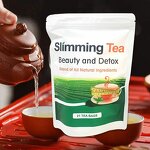 Beauty Detox Slimming Tea - 100% Organic Herbal Plant Extract Box Packaging