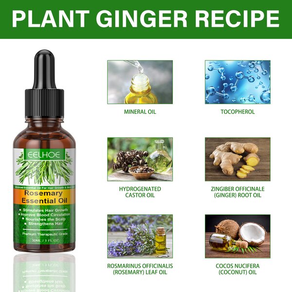 Rosemary Hair Oil - Dense Hair Growth Loss Prevention Anti-Hair Loss Treatment