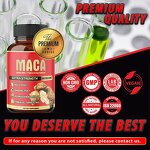 Ginseng Maca Capsules - Vanwin 90 Count Male Energy Endurance Support