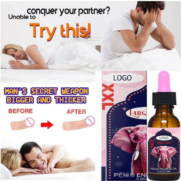 Men's Massage Oil - Hot Vanwin 10ml Big Male Enhancement Pure Essential Oil