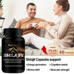 Ashwagandha Shilajit Capsules - OEM Private Label Max Strength Energy Boost