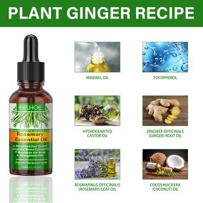 Hair Growth Oil - 100% Natural Organic Scalp Fast Regrowth Rosemary Repair Oil