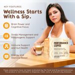 Mushroom Coffee Powder - Vanwin Custom Organic Immunity Energy Boost Box