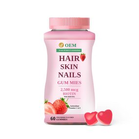 Biotin Gummies Manufacturer - OEM Naturally Extracted Strawberry for Adults & Pregnant
