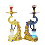 Hookah Set Manufacturer - New Resin Peacock Arabic Style Portable with LED Light