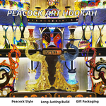 Hookah Set Manufacturer - New Resin Peacock Arabic Style Portable with LED Light
