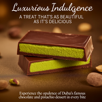 Dubai Gold Milk Chocolate - Gourmet Kataifi Pistachios Manuka Honey Dessert