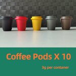 Mushroom Coffee Capsules - 3g*10 Cup Freeze Dried Lions Mane Chaga Direct Brewing