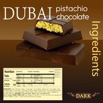 Dubai Pistachio Chocolate Bar - Luxury Rich Milk Individually Wrapped Premium