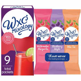 Fruity Long Drink Mix - Variety Pack 9 Single Serve Powdered Drink Mix Bags Per Box