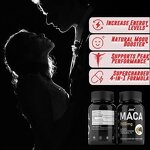 Organic Maca Root Capsules - Men Adult Energy Stamina Immunity Herbal Supplement