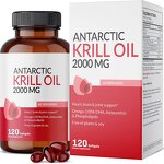 Omega 3 Krill Oil Softgels - Adult Immunity Digestive Health Supplement