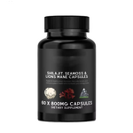 Shilajit Ashwagandha Capsules - Himalayan Turmeric Energy Adults Not Pregnant