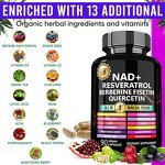 NAD+ Resveratrol Capsules - 2025 Berberine Curcumin Skin Brightening Immunity
