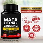 Maca Root Extract Capsules - Pure Natural Men Endurance Support Customizable