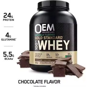 Gold Standard Whey Protein - OEM BCAA 24g Gluten-Free Pre-Workout Gym