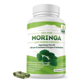 Organic Moringa Capsules - Free Sample Energy Metabolism Immune Antioxidant Pills