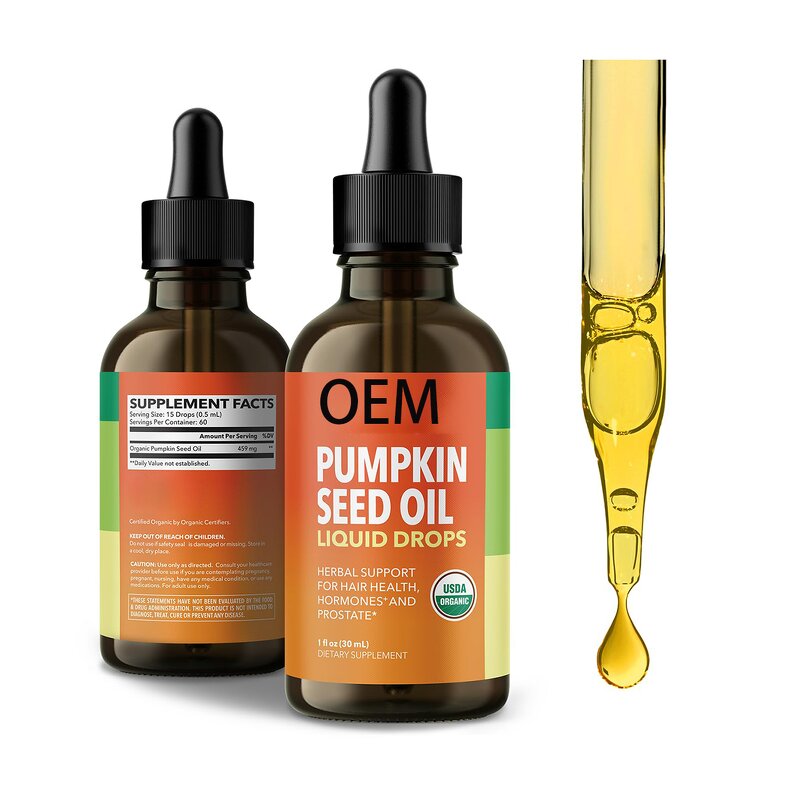 Pumpkin Seed Oil Drops Manufacturer - 100% Cold Pressed Organic for Hair Hormone