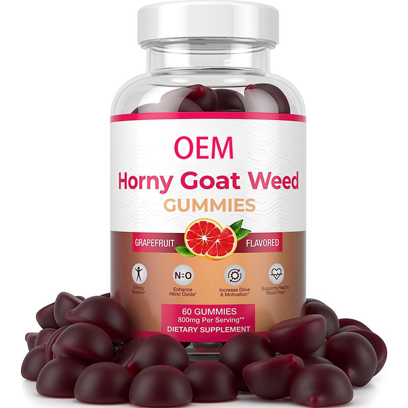 Horny Goat Weed Gummies Manufacturer - Preworkout Muscle Growth for Men Women & OEM Private Label