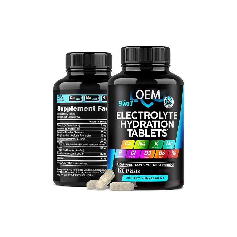 Electrolyte Tablets Manufacturer - with Magnesium Potassium Sodium Vitamins D B6
