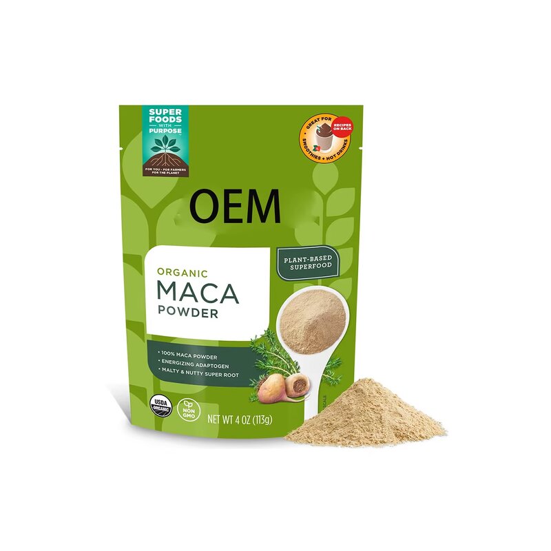 Maca Powder Manufacturer - Organic Red & Black for Women Men & OEM Bulk